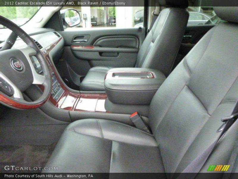 Black Raven / Ebony/Ebony 2012 Cadillac Escalade ESV Luxury AWD
