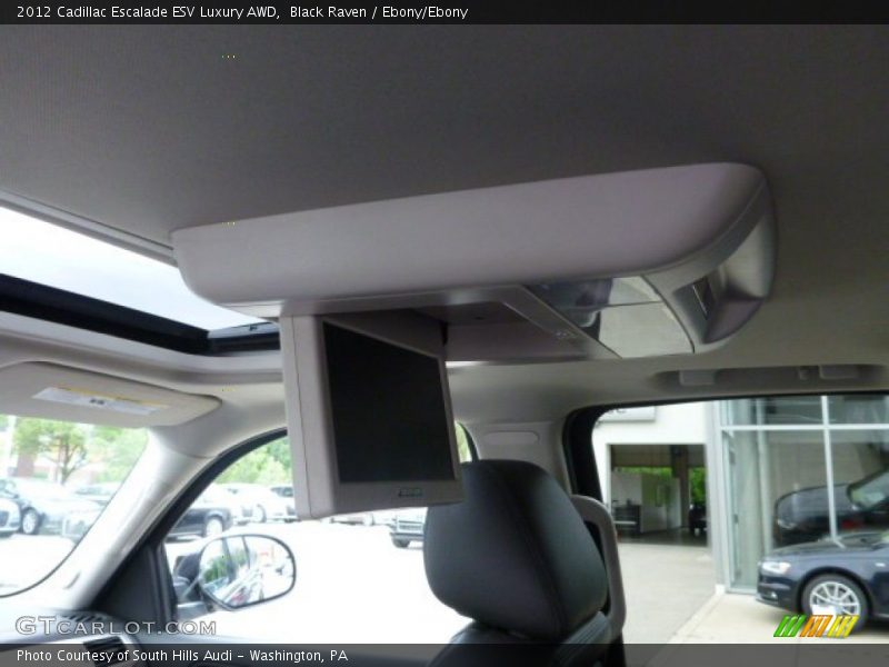 Black Raven / Ebony/Ebony 2012 Cadillac Escalade ESV Luxury AWD