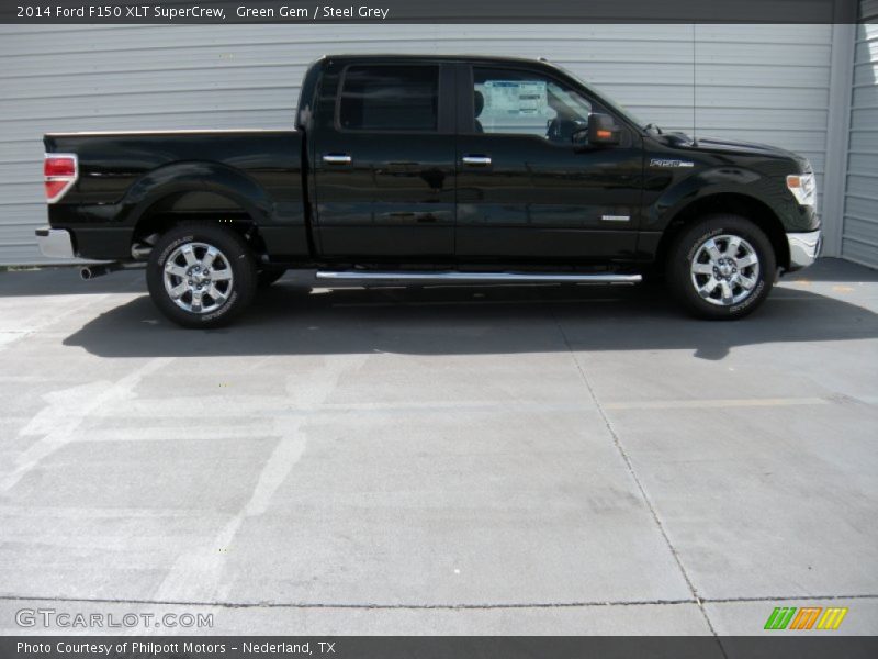 Green Gem / Steel Grey 2014 Ford F150 XLT SuperCrew