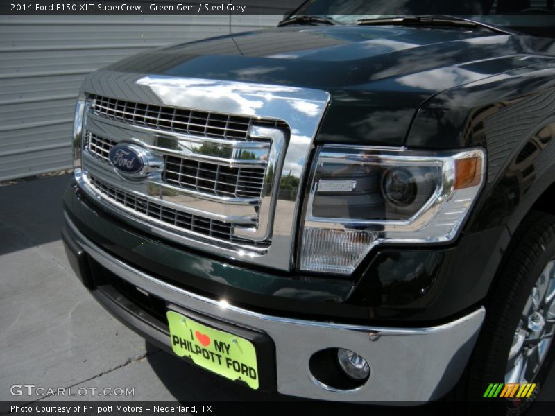 Green Gem / Steel Grey 2014 Ford F150 XLT SuperCrew