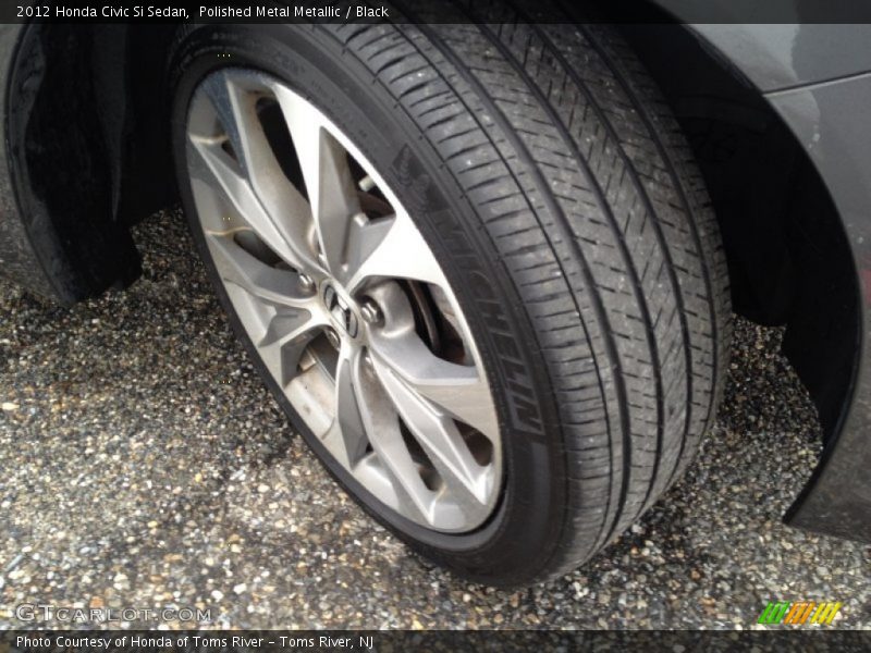 Polished Metal Metallic / Black 2012 Honda Civic Si Sedan