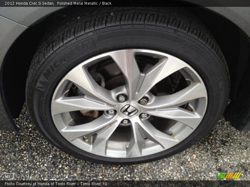 Polished Metal Metallic / Black 2012 Honda Civic Si Sedan
