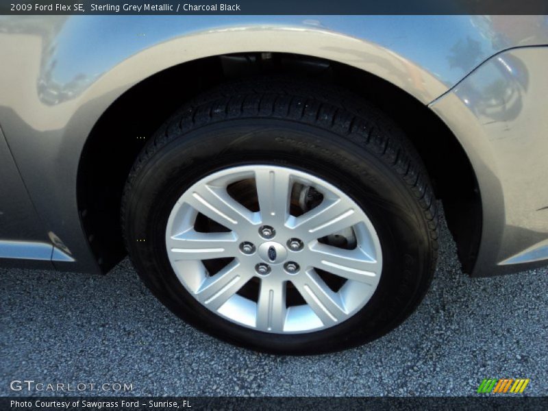 Sterling Grey Metallic / Charcoal Black 2009 Ford Flex SE
