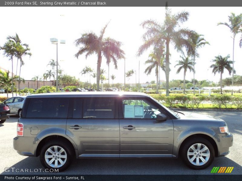 Sterling Grey Metallic / Charcoal Black 2009 Ford Flex SE