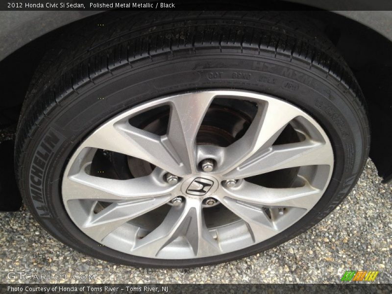 Polished Metal Metallic / Black 2012 Honda Civic Si Sedan