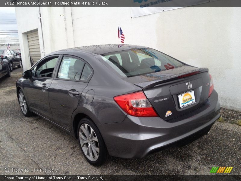 Polished Metal Metallic / Black 2012 Honda Civic Si Sedan