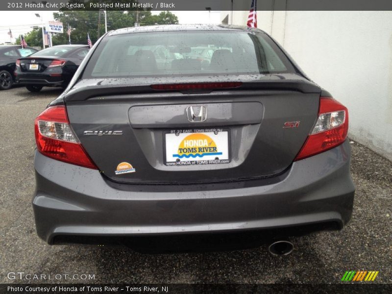 Polished Metal Metallic / Black 2012 Honda Civic Si Sedan