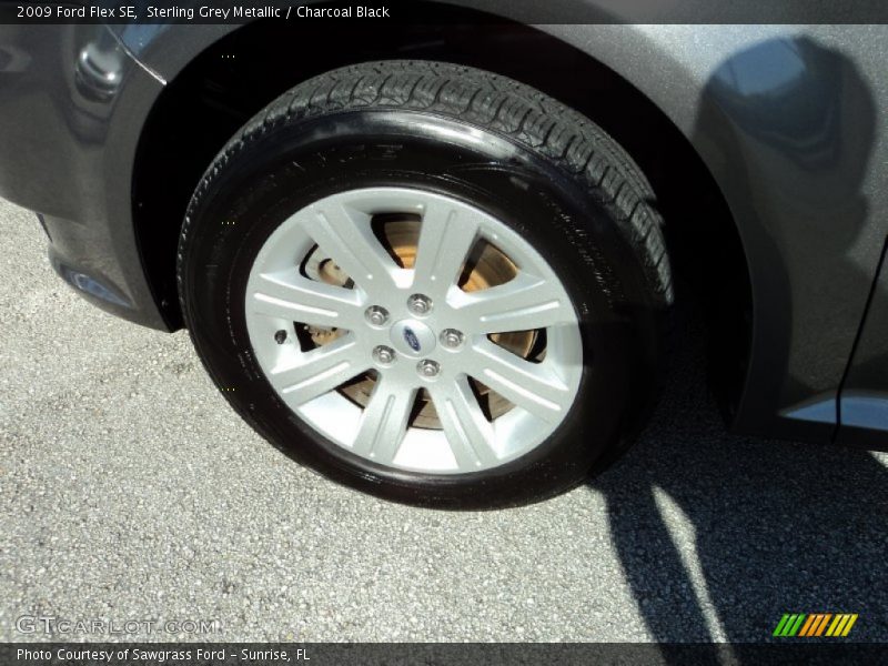 Sterling Grey Metallic / Charcoal Black 2009 Ford Flex SE