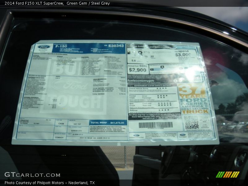 Green Gem / Steel Grey 2014 Ford F150 XLT SuperCrew