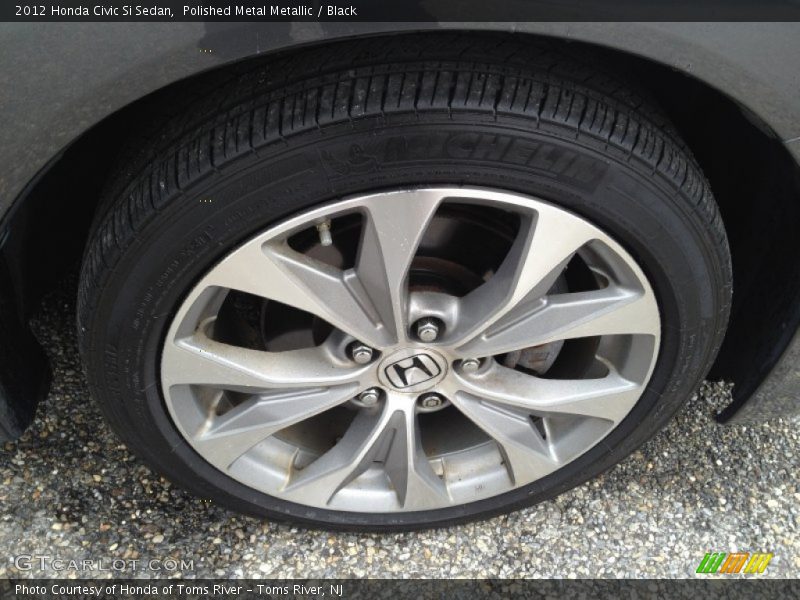 Polished Metal Metallic / Black 2012 Honda Civic Si Sedan