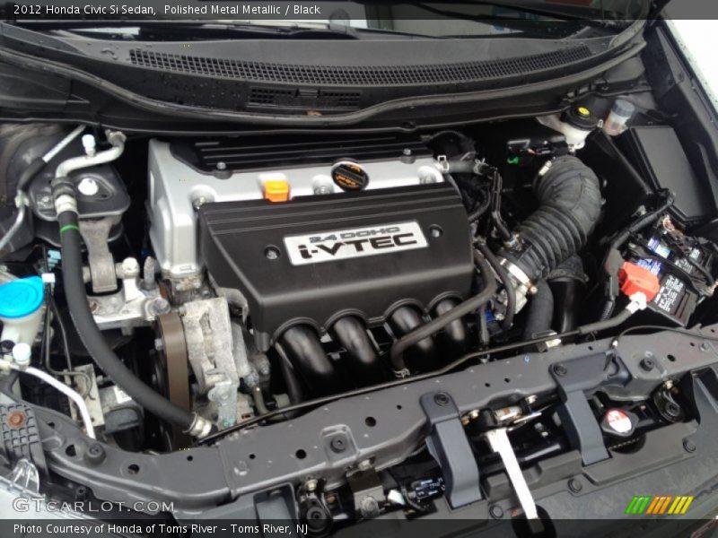 Polished Metal Metallic / Black 2012 Honda Civic Si Sedan