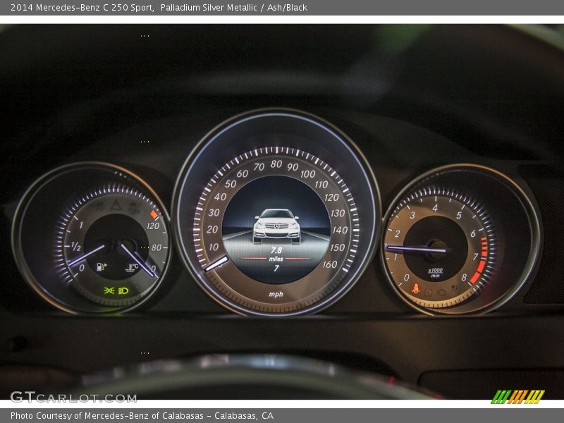 Palladium Silver Metallic / Ash/Black 2014 Mercedes-Benz C 250 Sport
