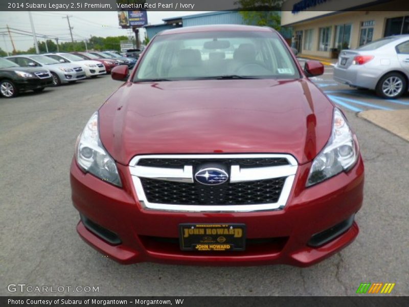 Venetian Red Pearl / Ivory 2014 Subaru Legacy 2.5i Premium