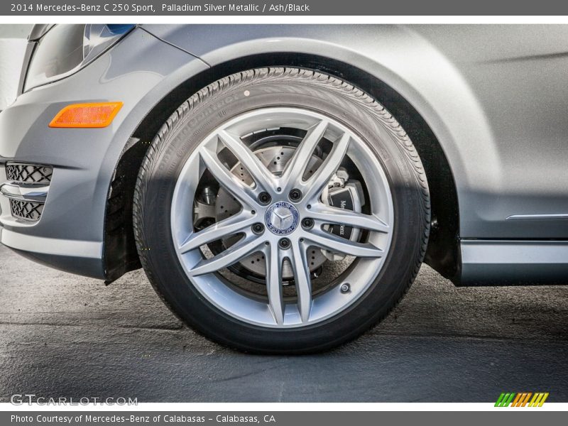 Palladium Silver Metallic / Ash/Black 2014 Mercedes-Benz C 250 Sport