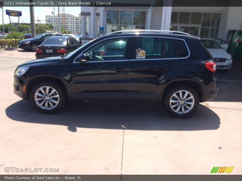 Deep Black Metallic / Charcoal 2011 Volkswagen Tiguan SE