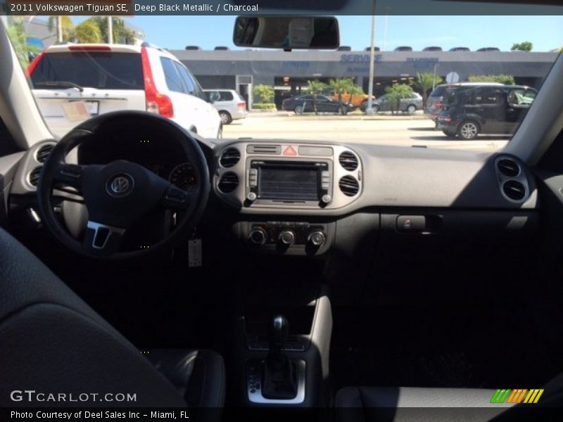 Deep Black Metallic / Charcoal 2011 Volkswagen Tiguan SE