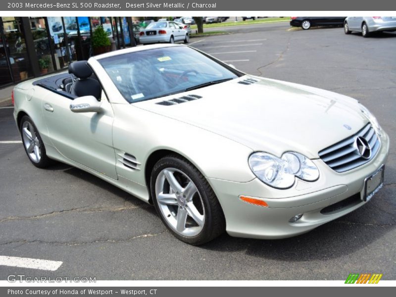 Desert Silver Metallic / Charcoal 2003 Mercedes-Benz SL 500 Roadster