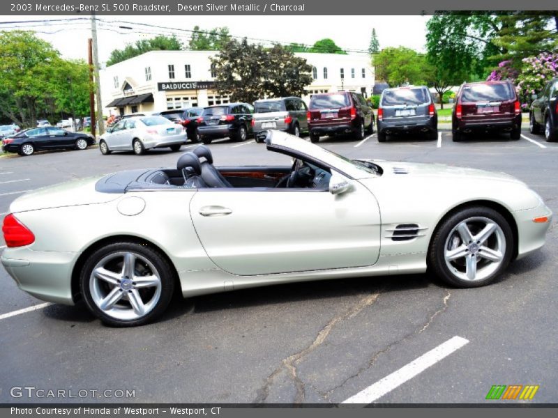 Desert Silver Metallic / Charcoal 2003 Mercedes-Benz SL 500 Roadster