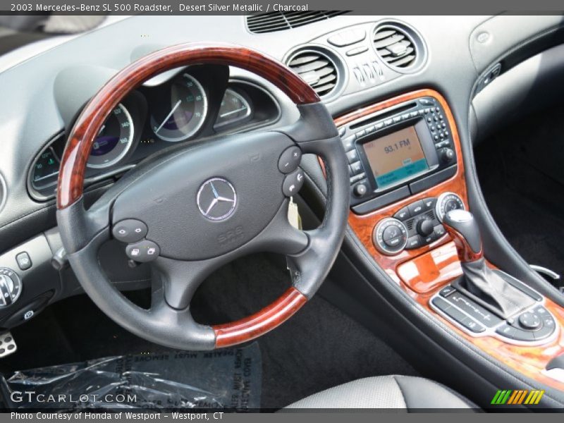 Desert Silver Metallic / Charcoal 2003 Mercedes-Benz SL 500 Roadster