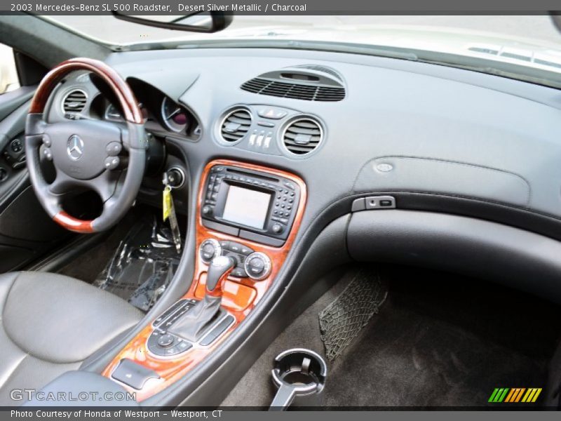 Desert Silver Metallic / Charcoal 2003 Mercedes-Benz SL 500 Roadster