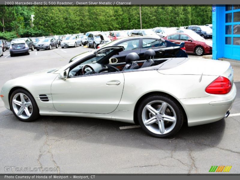 Desert Silver Metallic / Charcoal 2003 Mercedes-Benz SL 500 Roadster
