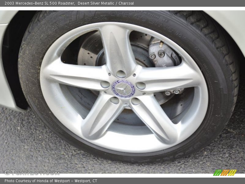 Desert Silver Metallic / Charcoal 2003 Mercedes-Benz SL 500 Roadster