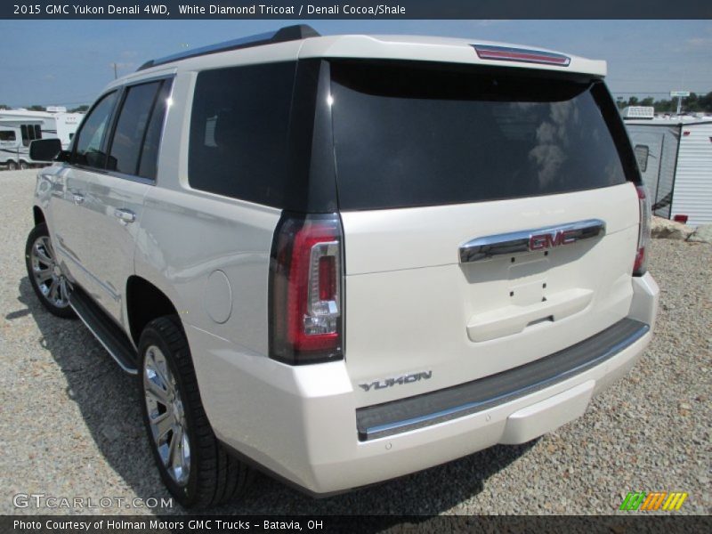 White Diamond Tricoat / Denali Cocoa/Shale 2015 GMC Yukon Denali 4WD