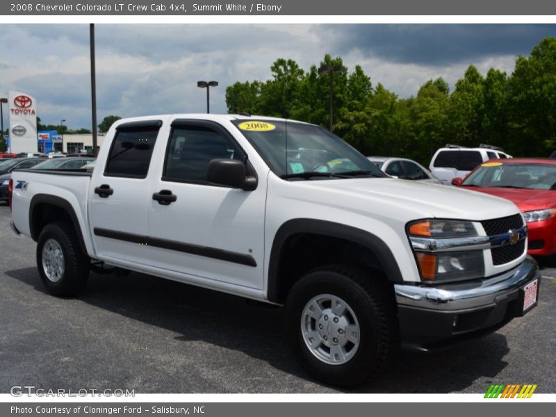 Summit White / Ebony 2008 Chevrolet Colorado LT Crew Cab 4x4