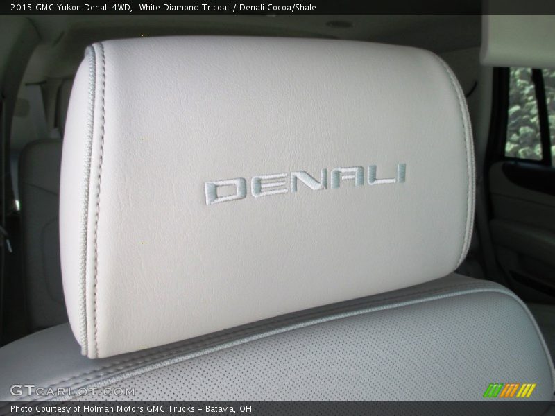White Diamond Tricoat / Denali Cocoa/Shale 2015 GMC Yukon Denali 4WD