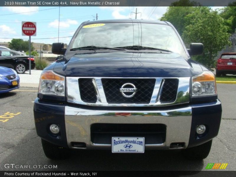 Navy Blue Metallic / Charcoal 2010 Nissan Titan SE Crew Cab 4x4