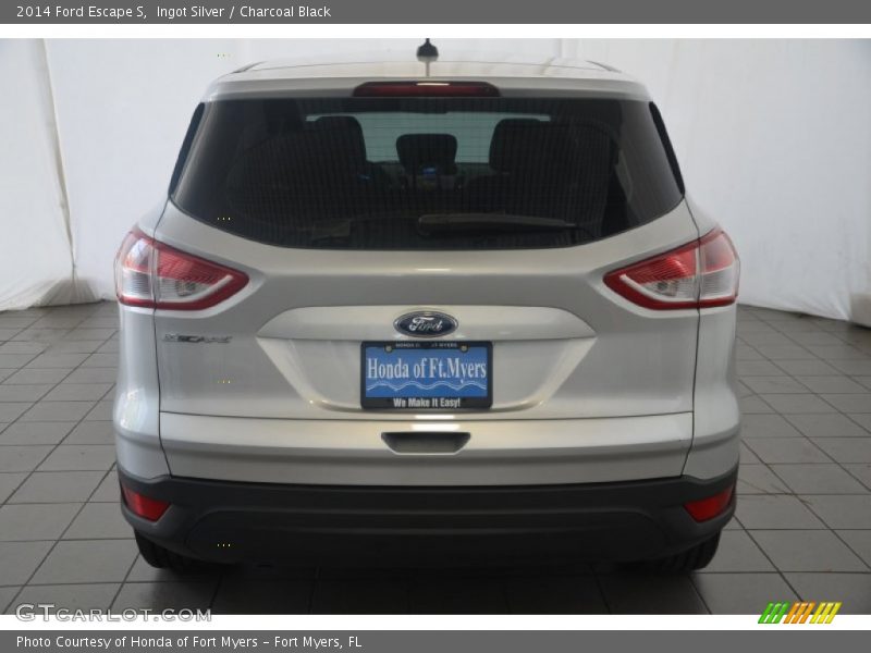 Ingot Silver / Charcoal Black 2014 Ford Escape S