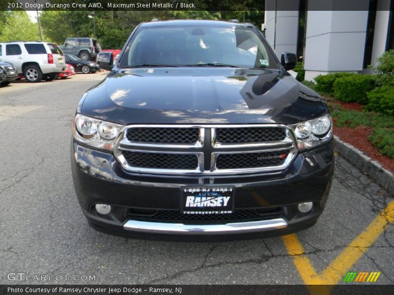 Maximum Steel Metallic / Black 2012 Dodge Durango Crew AWD
