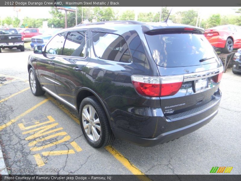 Maximum Steel Metallic / Black 2012 Dodge Durango Crew AWD
