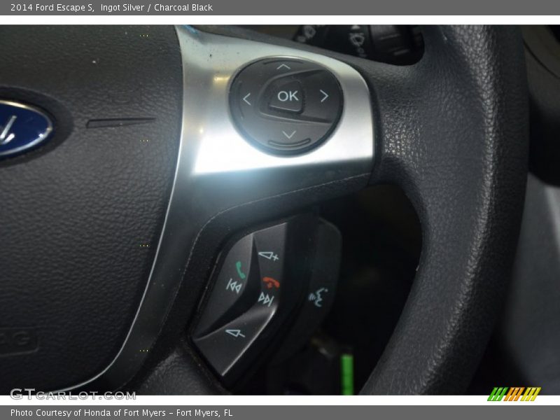 Ingot Silver / Charcoal Black 2014 Ford Escape S