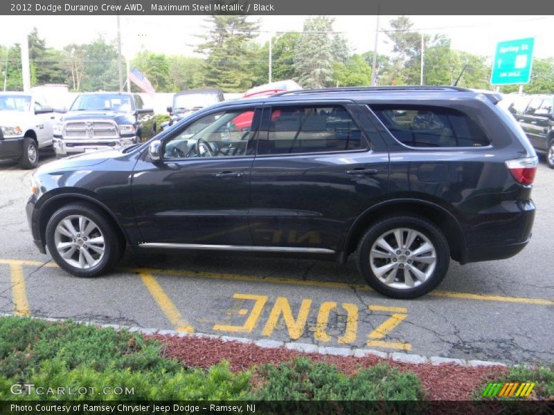 Maximum Steel Metallic / Black 2012 Dodge Durango Crew AWD