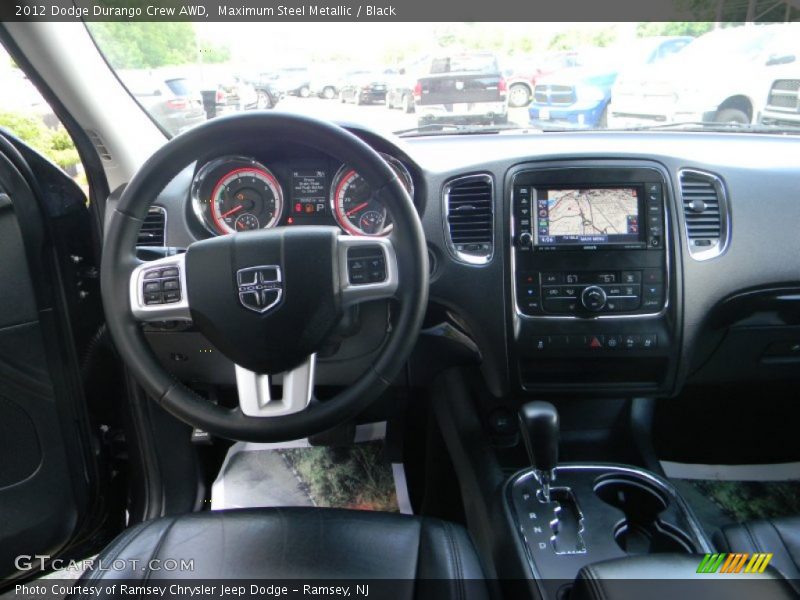 Maximum Steel Metallic / Black 2012 Dodge Durango Crew AWD