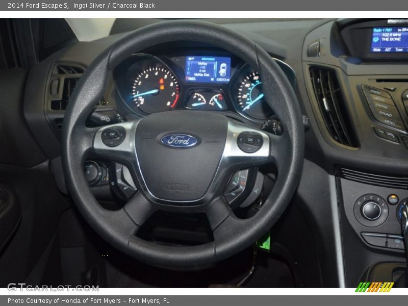 Ingot Silver / Charcoal Black 2014 Ford Escape S