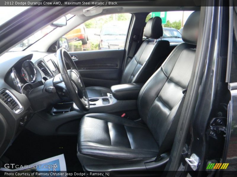 Maximum Steel Metallic / Black 2012 Dodge Durango Crew AWD