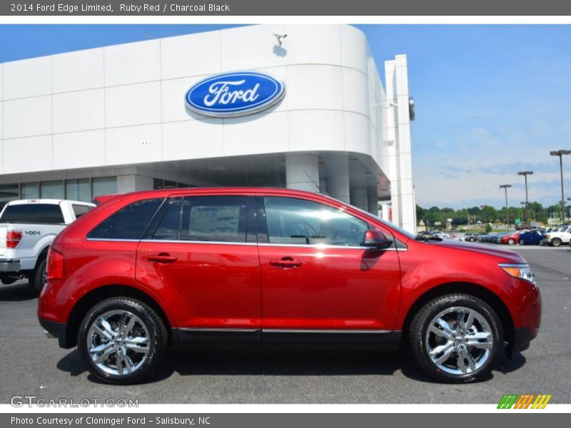 Ruby Red / Charcoal Black 2014 Ford Edge Limited