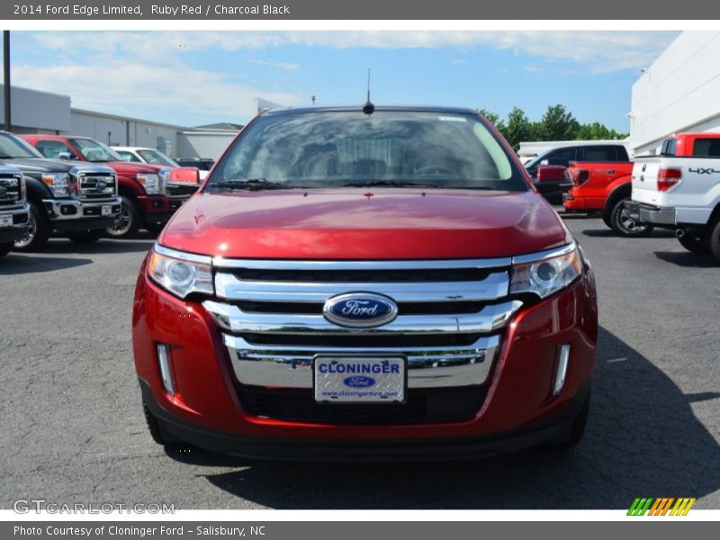 Ruby Red / Charcoal Black 2014 Ford Edge Limited