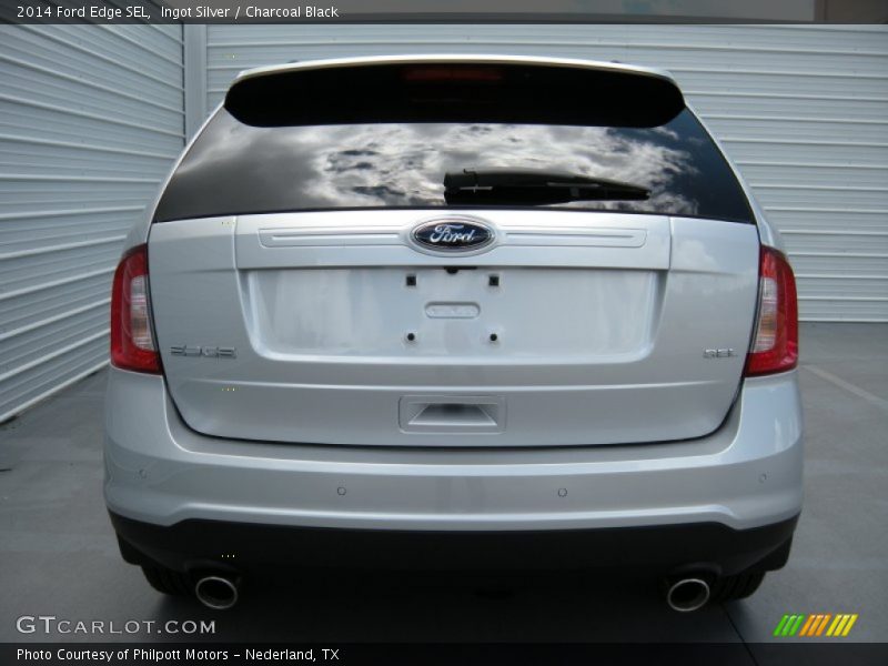 Ingot Silver / Charcoal Black 2014 Ford Edge SEL