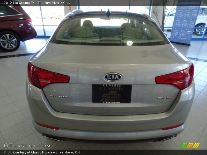 Titanium Silver / Gray 2012 Kia Optima EX