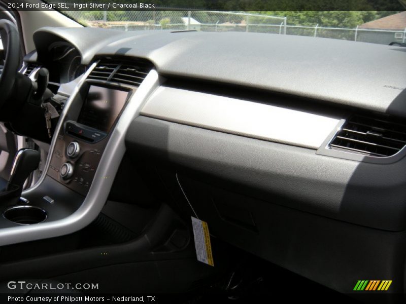 Ingot Silver / Charcoal Black 2014 Ford Edge SEL