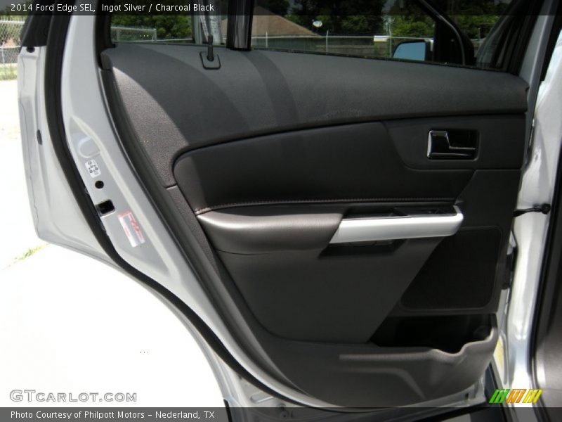 Ingot Silver / Charcoal Black 2014 Ford Edge SEL