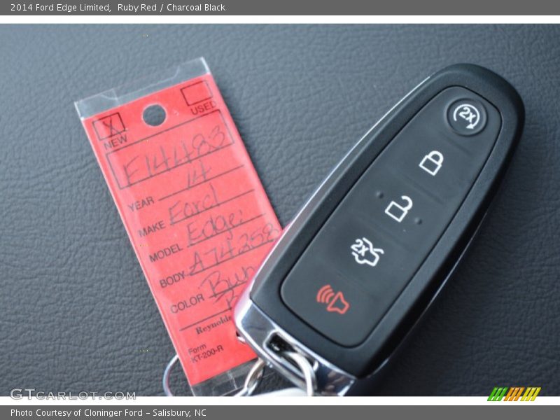 Ruby Red / Charcoal Black 2014 Ford Edge Limited