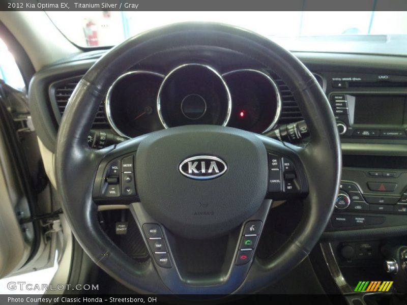 Titanium Silver / Gray 2012 Kia Optima EX