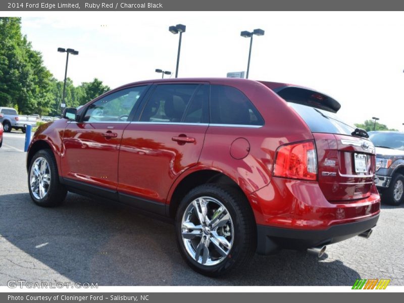 Ruby Red / Charcoal Black 2014 Ford Edge Limited
