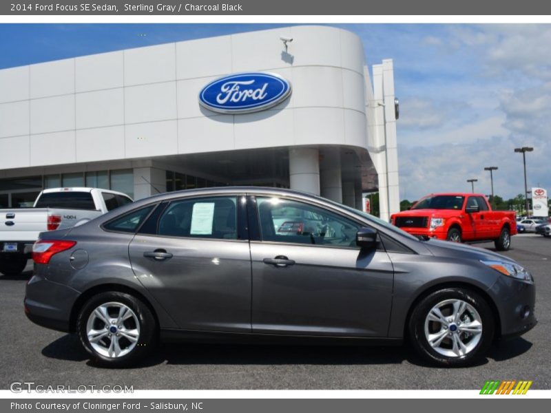 Sterling Gray / Charcoal Black 2014 Ford Focus SE Sedan
