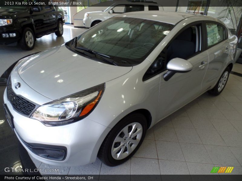 Bright Silver / Black 2013 Kia Rio LX Sedan