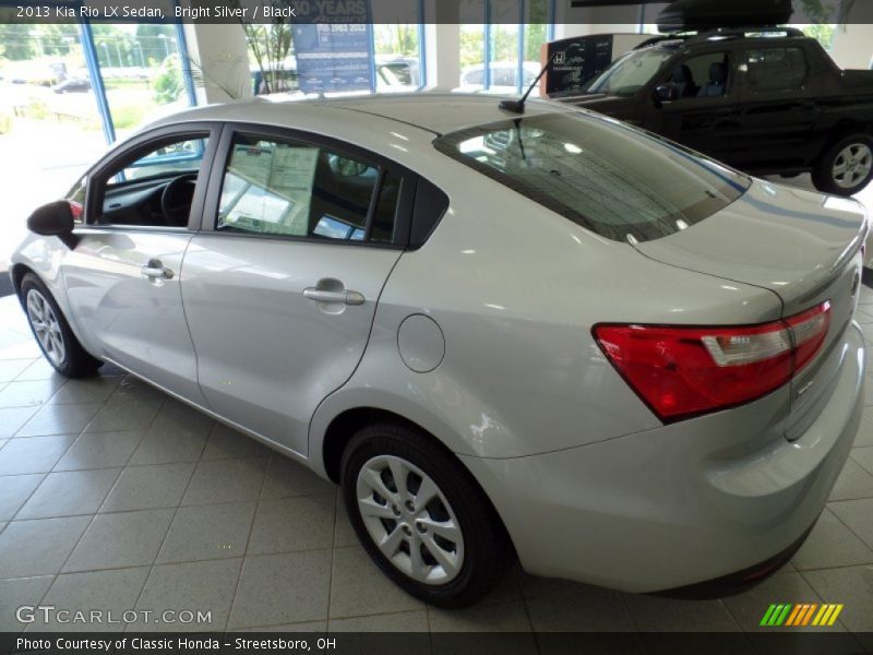Bright Silver / Black 2013 Kia Rio LX Sedan